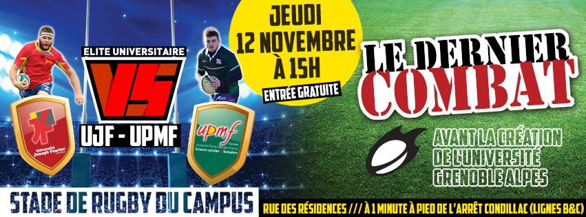 Rugby – UPMF vs UJF : le dernier combat